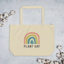 Load image into Gallery viewer, Plant Gay Large Eco Tote