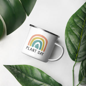 12oz Plant Gay Enamel Mug